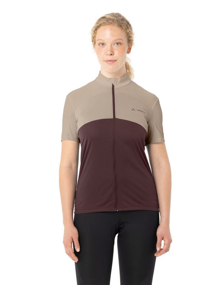VAUDE Radtrikot WOMEN'S MATERA FZ TRICOT für Radsport, mit zwei Rückentaschen, mit Stehkragen, atmungsaktiv