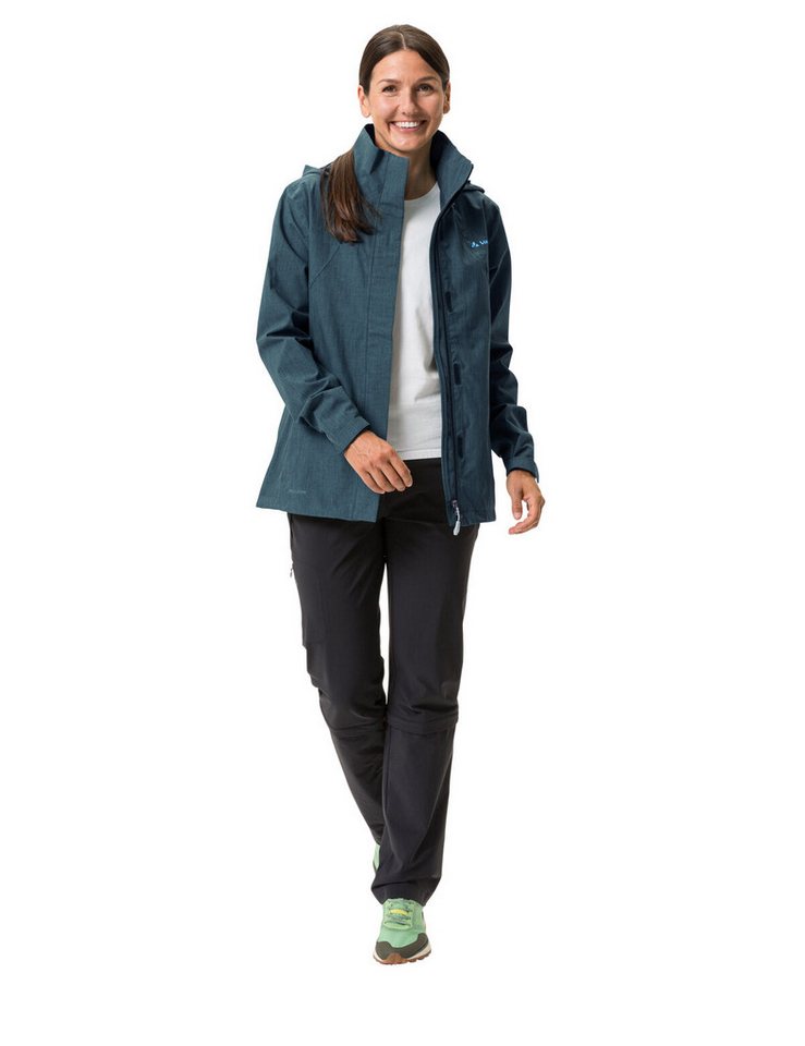VAUDE Outdoorjacke Women's Rosemoor Jacket II mit abnehmbarer Kapuze, wasserabweisend, windabweisend, atmungsaktiv