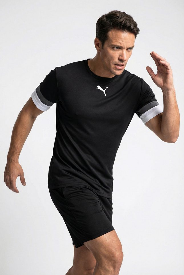 PUMA Fußballtrikot TEAMRISE JERSEY Regular Fit, mit Rundhalsausschnitt, mit Mesh-Details an den Ärmeln