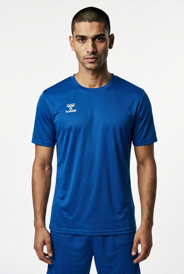 hummel Trainingsshirt HMLESSENTIAL JERSEY S/S Kurzarm-Design, mit Rundhalsausschnitt, in Trikot-Qualität Bild 2