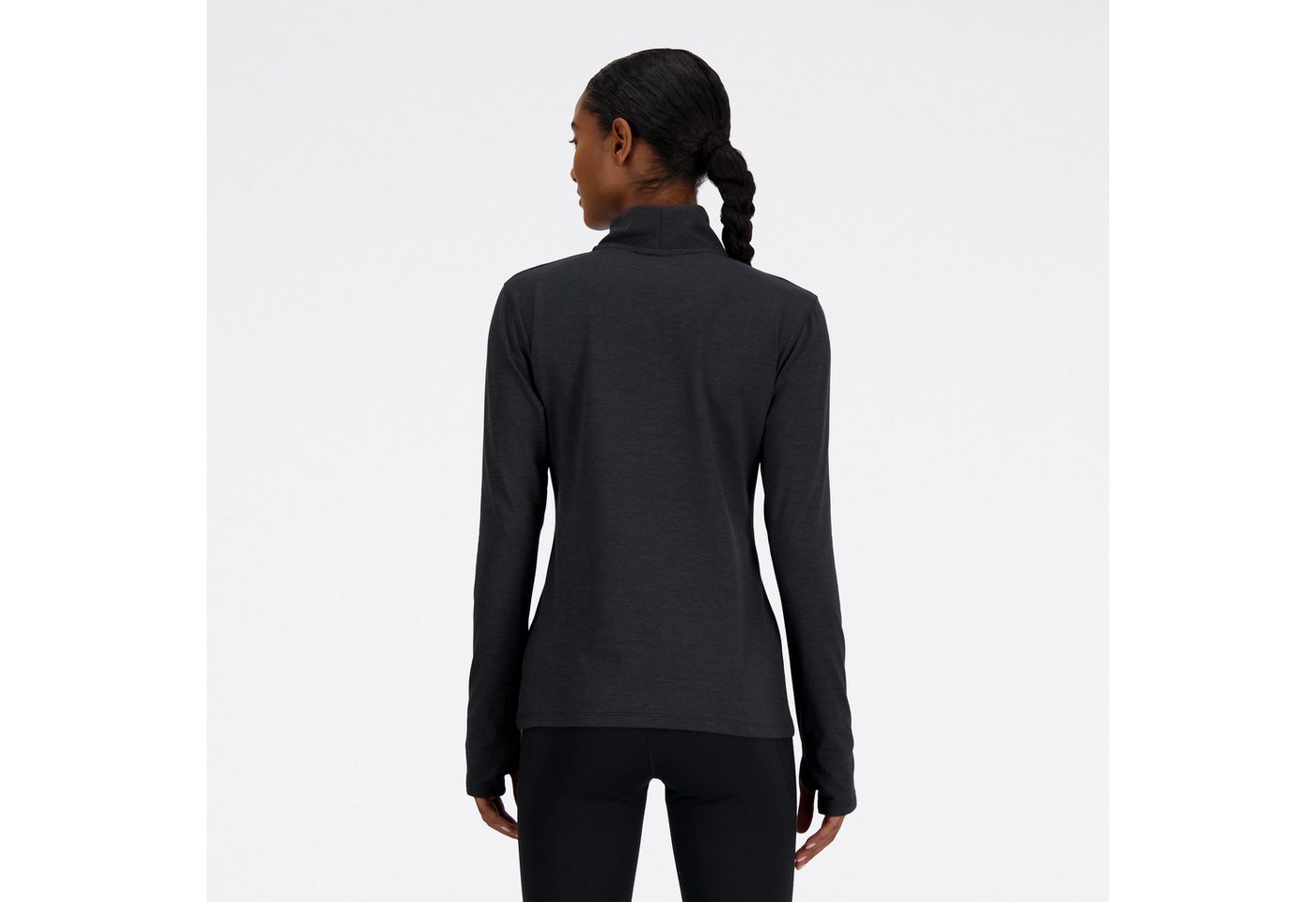 New Balance Laufshirt SPORT ESSENTIALS SPACE DYE 1/4 ZIP hochschließender Kragen, mit 1/4-Reißverschluss, Kurzarm Bild 2