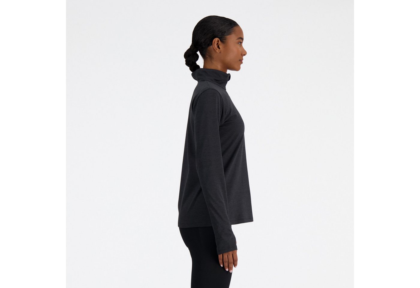 New Balance Laufshirt SPORT ESSENTIALS SPACE DYE 1/4 ZIP hochschließender Kragen, mit 1/4-Reißverschluss, Kurzarm Bild 5