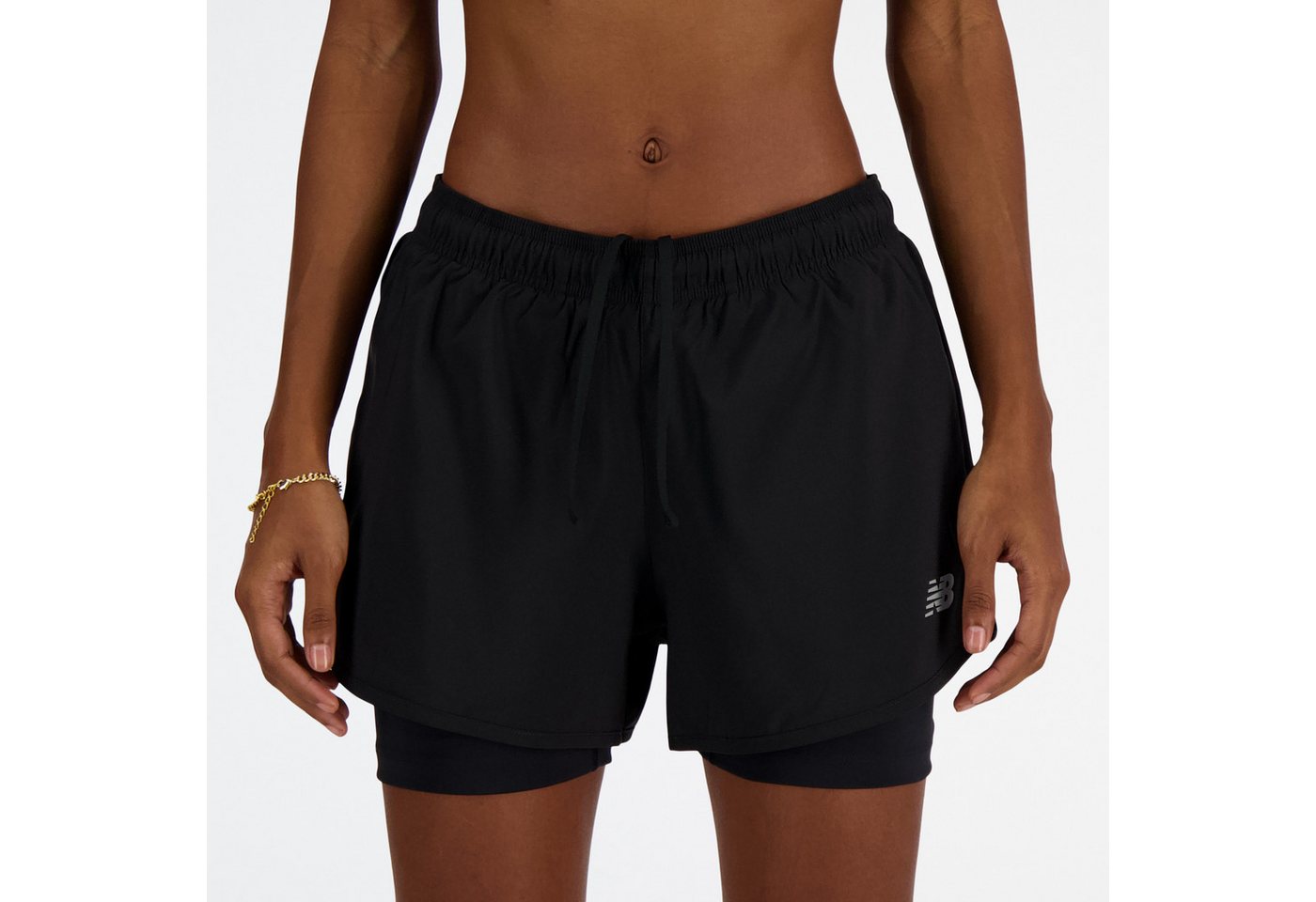 New Balance Laufshorts SPORT ESSENTIAL 2-IN-1 SHORT 3 2-in-1-Konstruktion, mit integrierter Innenhose, für Laufen