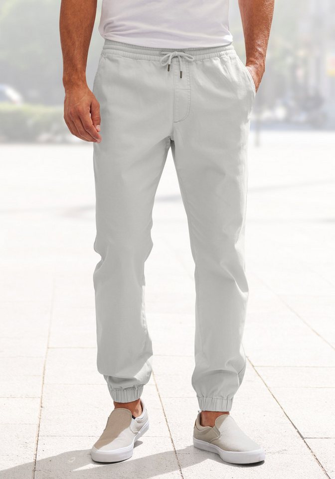 John Devin Jogger Pants Jogg Pants Schlupfhose aus elastischer Baumwoll-Qualität Bild 4