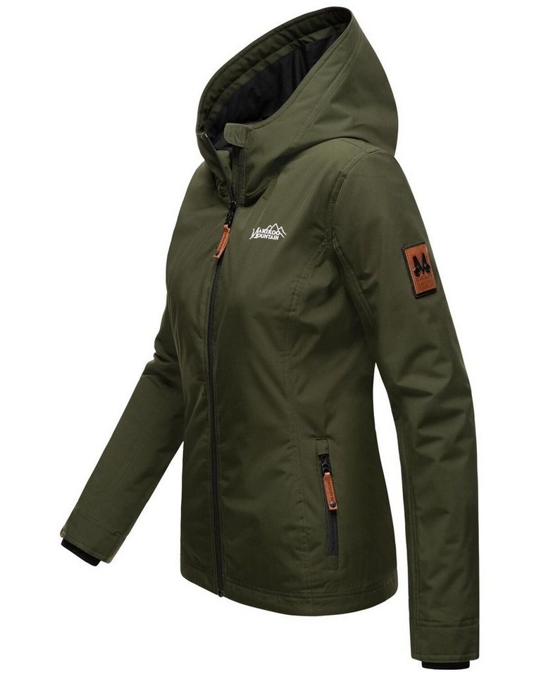Marikoo Outdoorjacke Brombeere Sportliche Übergangsjacke mit Kapuze und schützendem Kragen Bild 2