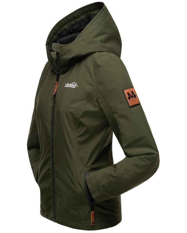 Marikoo Outdoorjacke Brombeere Sportliche Übergangsjacke mit Kapuze und schützendem Kragen Bild 4