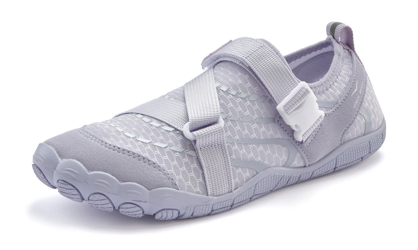 Venice Beach Badelatsche, Badeschuhe, Badeschlappe, Barfußschuh, leichter Slipper Aquaschuh Wasserschuh schnelltrocknend mit ultraleichter Sohle VEGAN