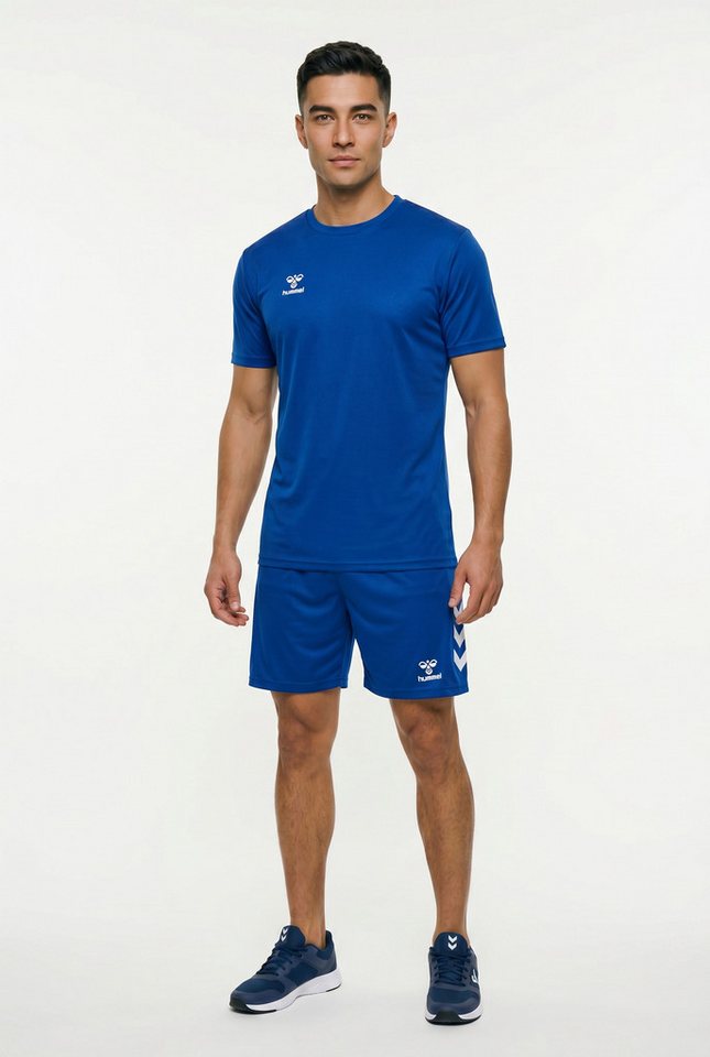 hummel Sportanzug HMLLOGO SET (Spar-Set, 2-tlg), 2-teiliges Set aus Shorts und T-Shirt, mit elastischem Bund Bild 2