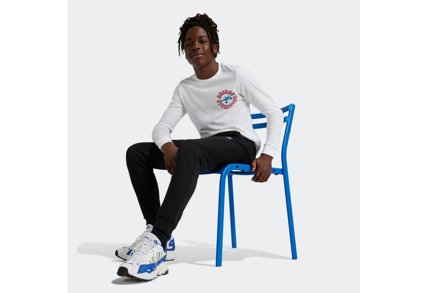 adidas Originals Sporthose für Kinder, mit Kordelverschluss, aus Baumwolle und Polyester Bild 3