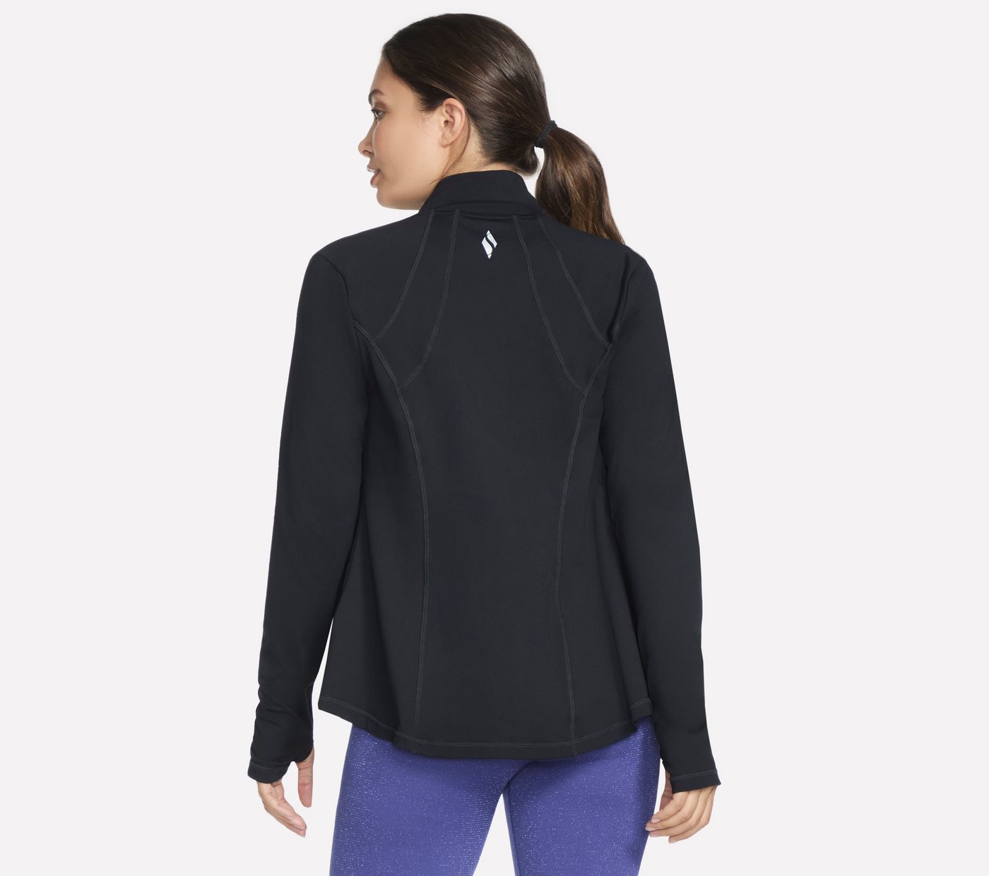 Skechers Trainingsjacke BOLD BLACK aus Nylon und Elasthan, erhältlich in den Größen XS bis XXXL