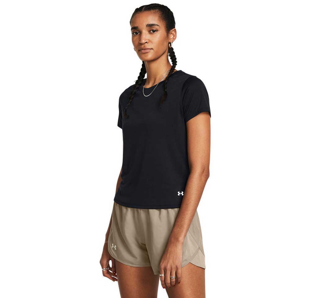 Under Armour® Laufshirt mit reflektierenden Details, in unifarbenem Design, pflegeleicht Bild 4