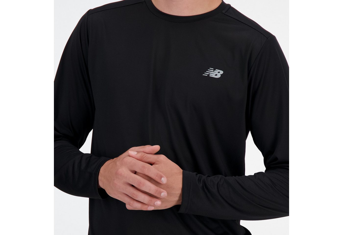 New Balance Laufshirt Sport Essentials Long Sleeve Langarm-Schnitt, mit Rundhalsausschnitt, unifarbenes Design Bild 2