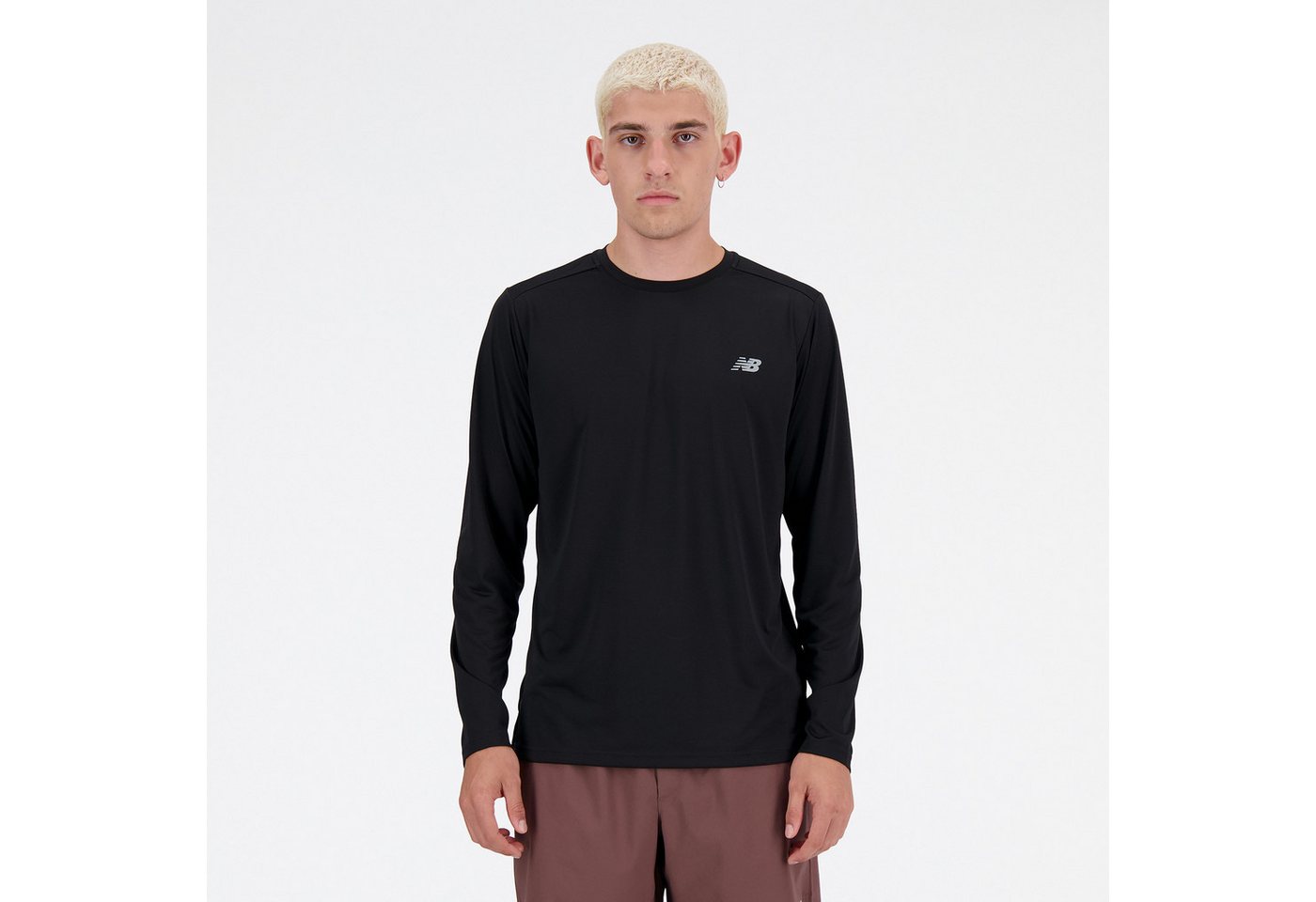 New Balance Laufshirt Sport Essentials Long Sleeve Langarm-Schnitt, mit Rundhalsausschnitt, unifarbenes Design Bild 3