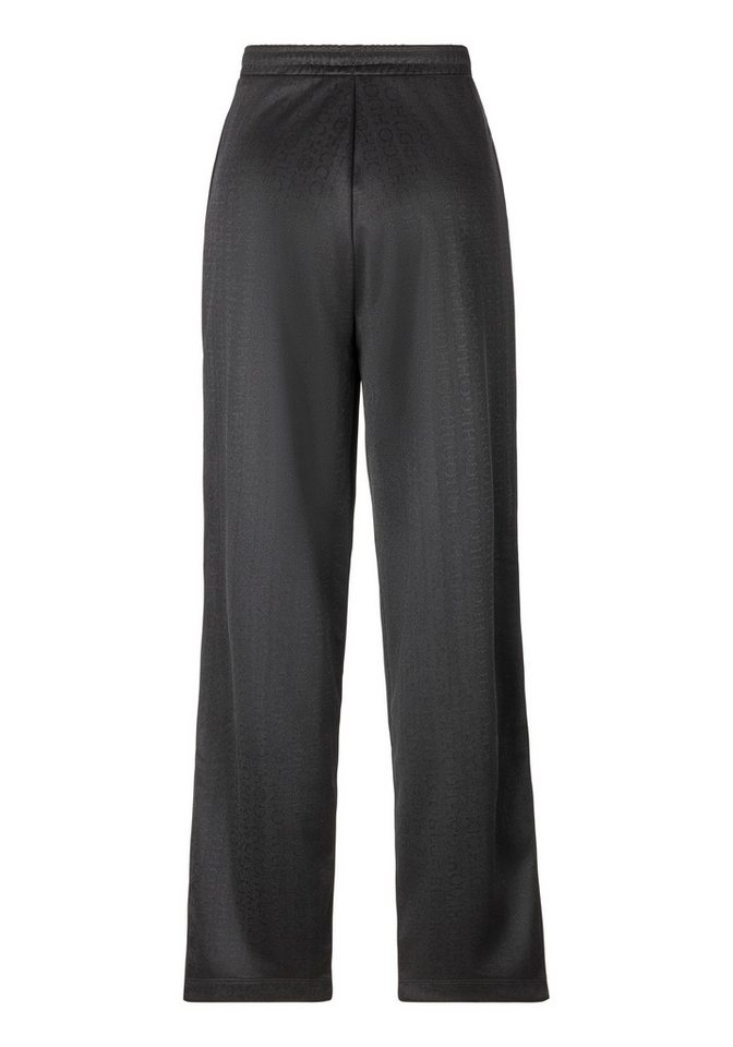HUGO Jogger Pants Nicole_B mit tonalem Jaquard Monogramm
