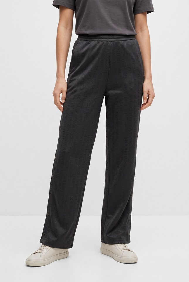 HUGO Jogger Pants Nicole_B mit tonalem Jaquard Monogramm Bild 3