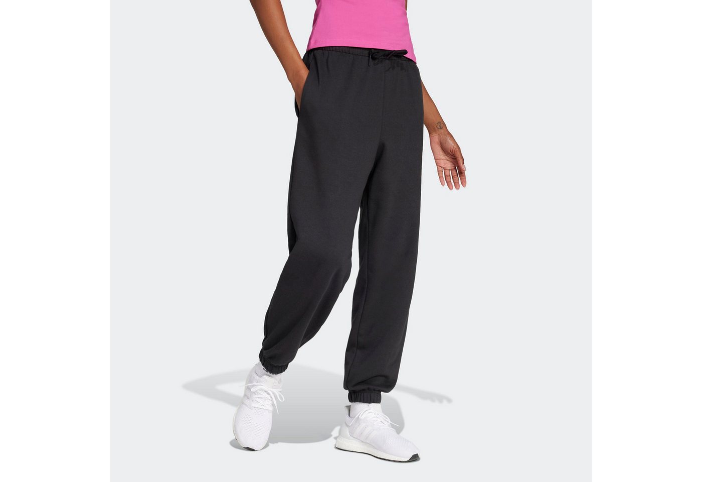 adidas Sportswear Sporthose ESSENTIALS LINEAR FRENCH TERRY CUFFED mit lockerem Schnitt, aus weichem French Terry Bild 2