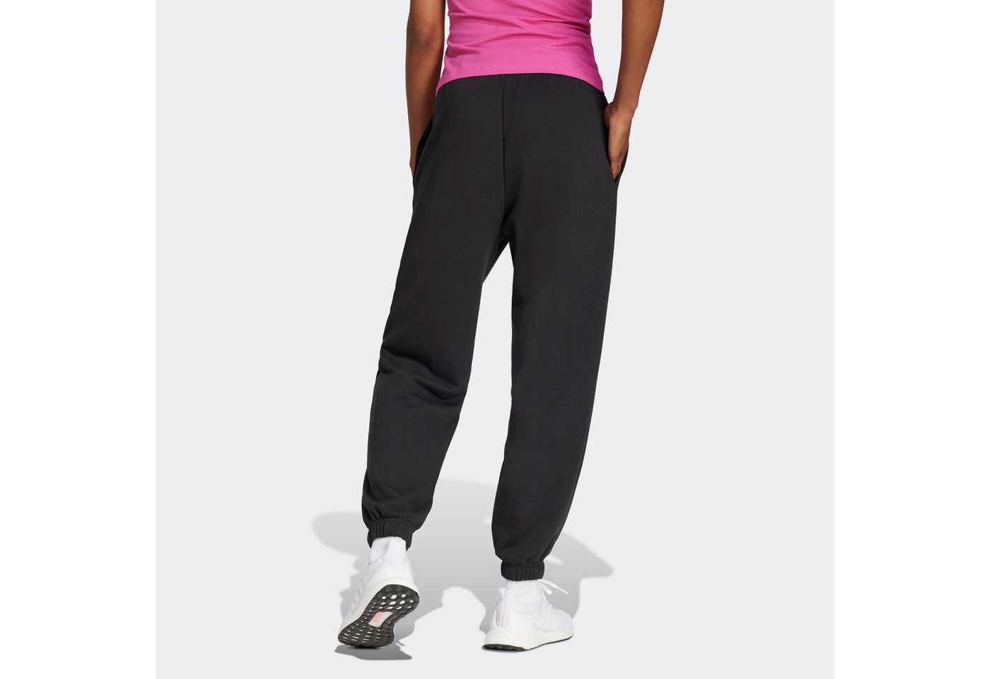 adidas Sportswear Sporthose ESSENTIALS LINEAR FRENCH TERRY CUFFED mit lockerem Schnitt, aus weichem French Terry Bild 4