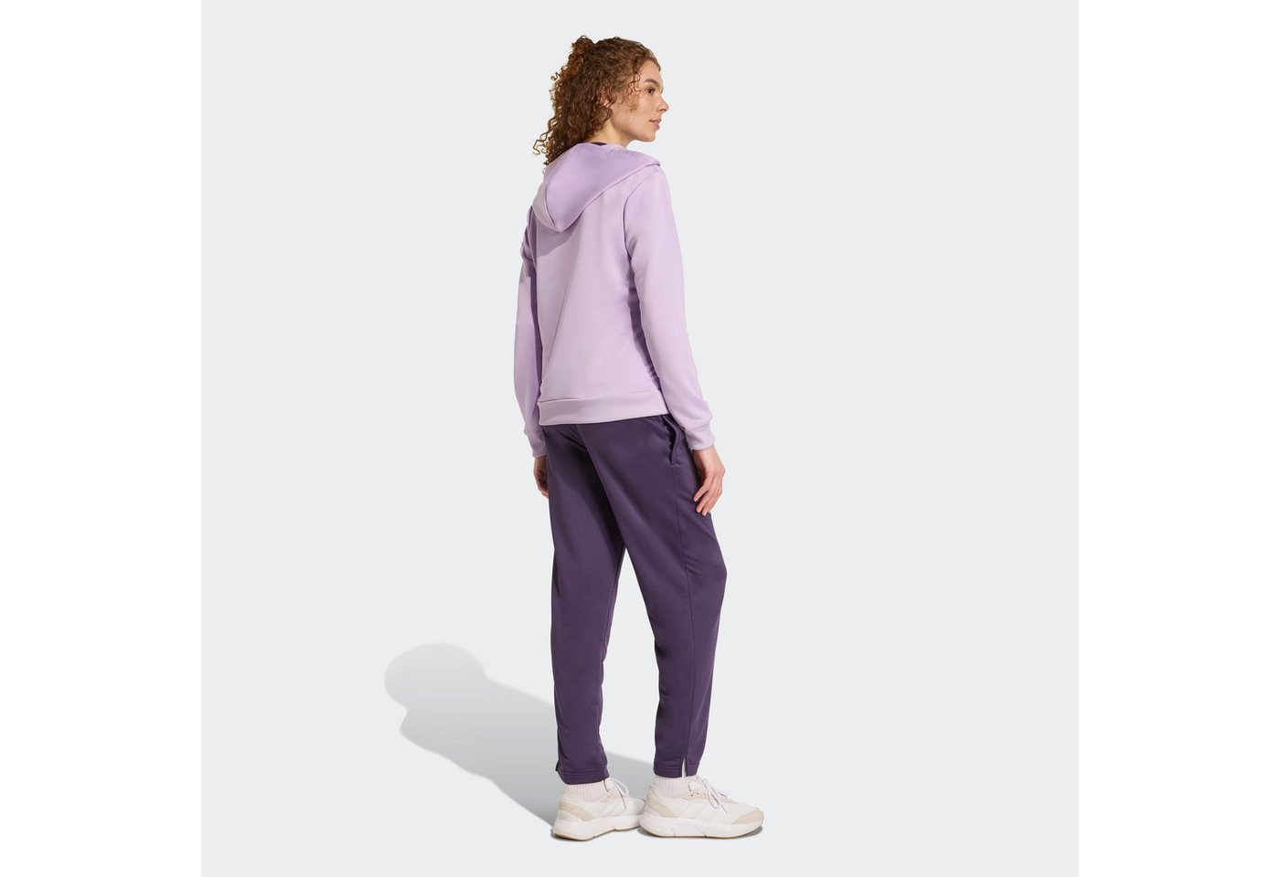 adidas Sportswear Trainingsanzug ESSENTIALS LINEAR (2-tlg), zweiteiliges Set, für Laufen, aus Polyester, mit Rippbündchen Bild 5