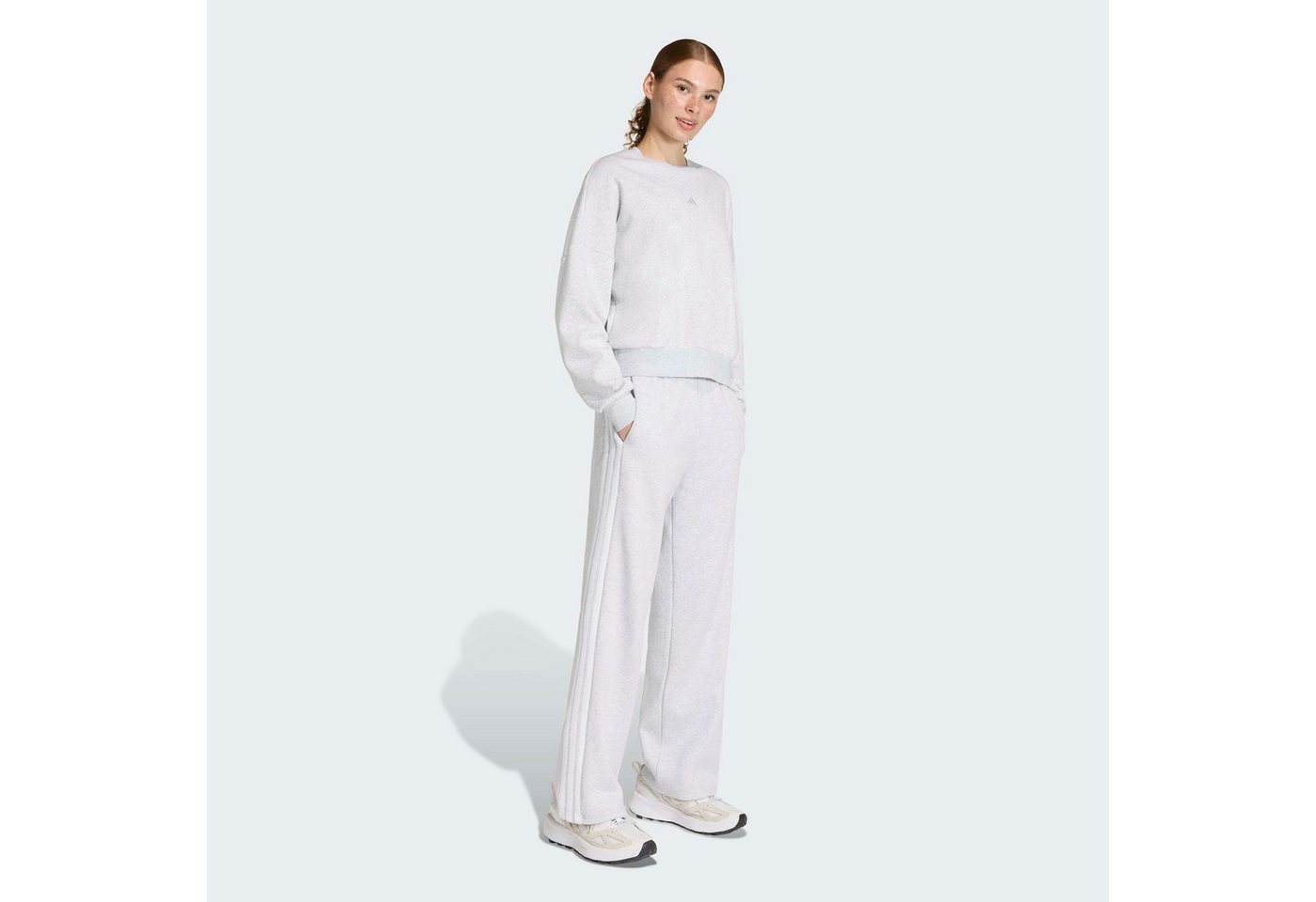 adidas Sportswear Sporthose ESSENTIALS 3-STREIFEN OPEN-HEM FRENCH TERRY Bild 2