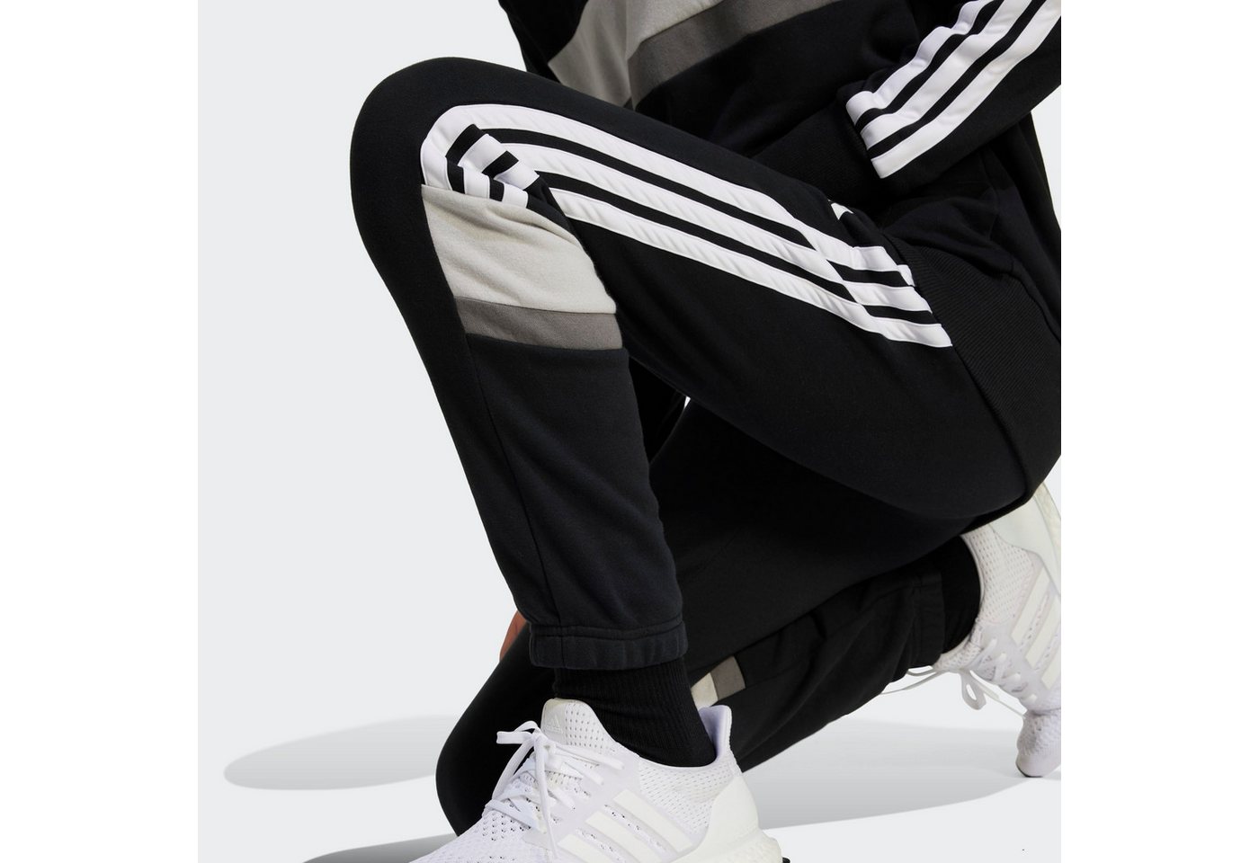 adidas Sportswear Sporthose J 3S TIB FL PT für Kinder, mit Gummizug, aus Baumwolle und Polyester