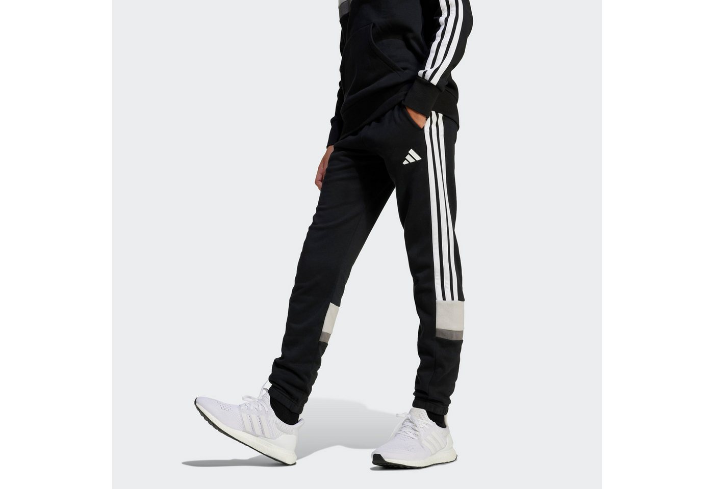 adidas Sportswear Sporthose J 3S TIB FL PT für Kinder, mit Gummizug, aus Baumwolle und Polyester Bild 3