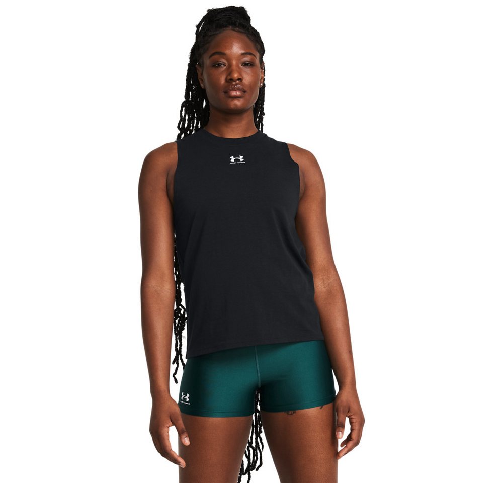 Under Armour® Trainingstop UA RIVAL MUSCLE TANK ärmelloses Design, mit Logodruck Bild 5