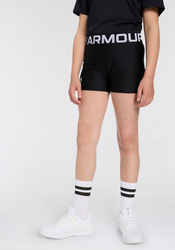 Under Armour® Trainingsshorts HeatGear® für Kinder, mit Logodruck und Logoschriftzügen Bild 3