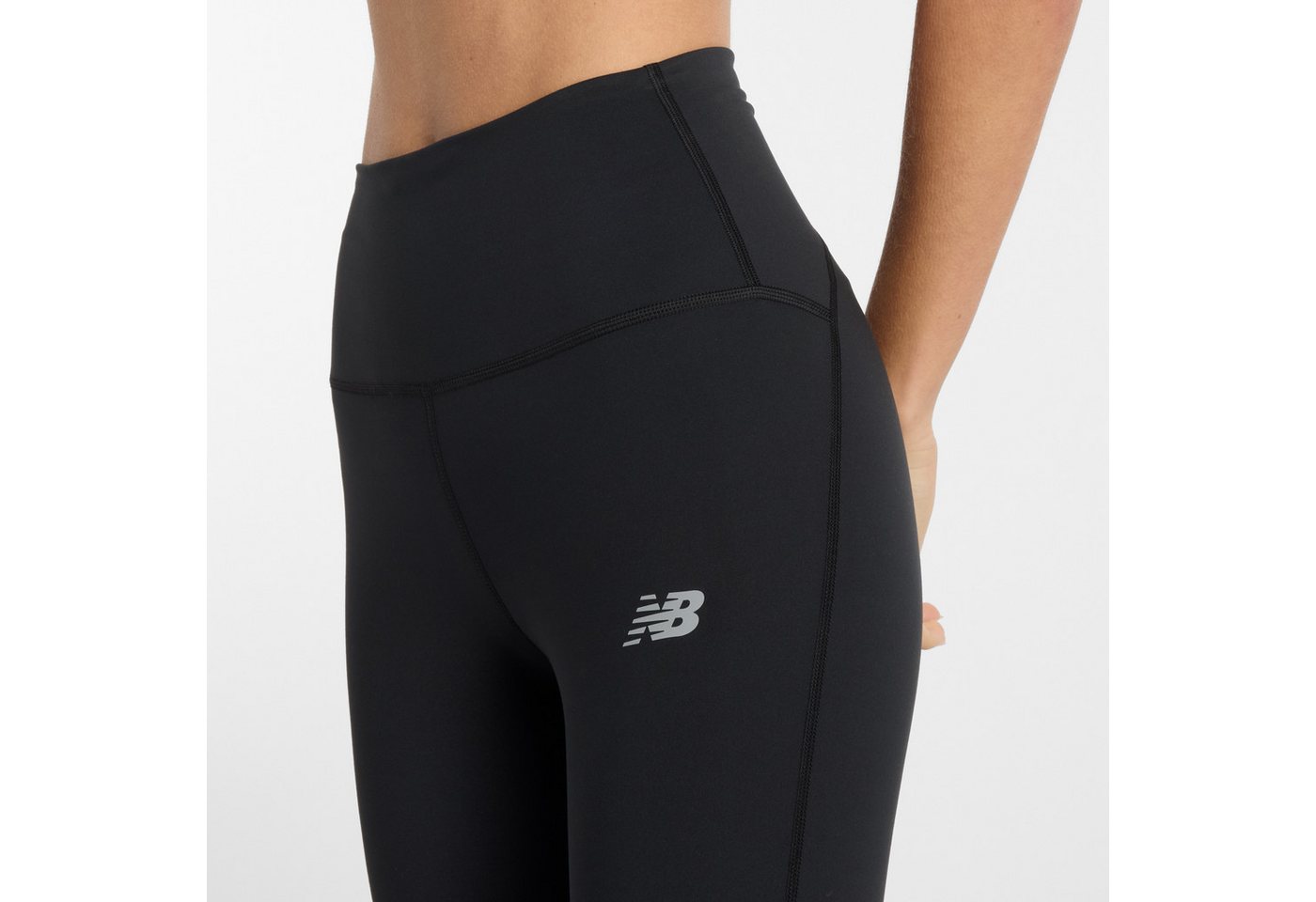 New Balance Lauftights Sleek High Rise Legging 25" für Laufen, mit hohem Bund