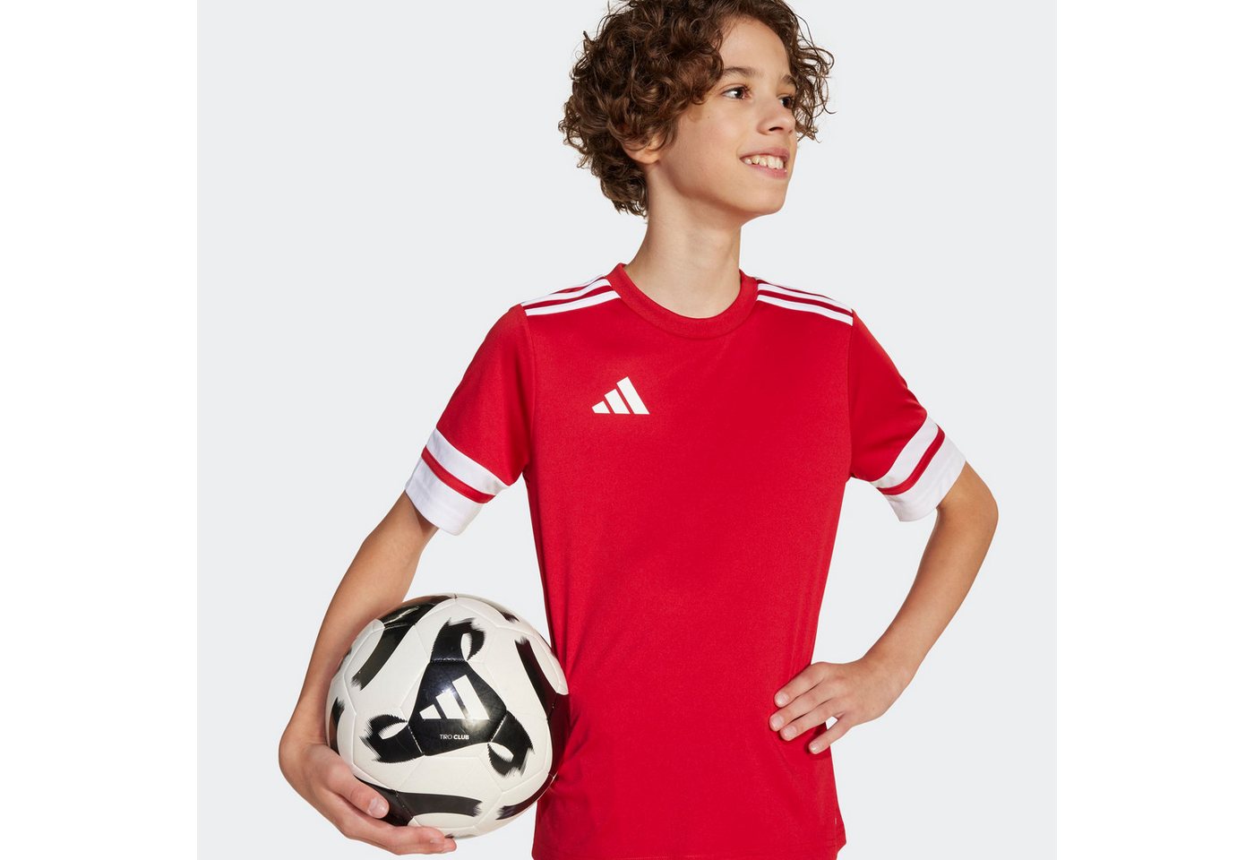 adidas Performance Fußballtrikot SQUADRA 25 KIDS TRIKOT für Kinder, mit AEROREADY-Technologie, aus Polyester, Kurzarmdesign