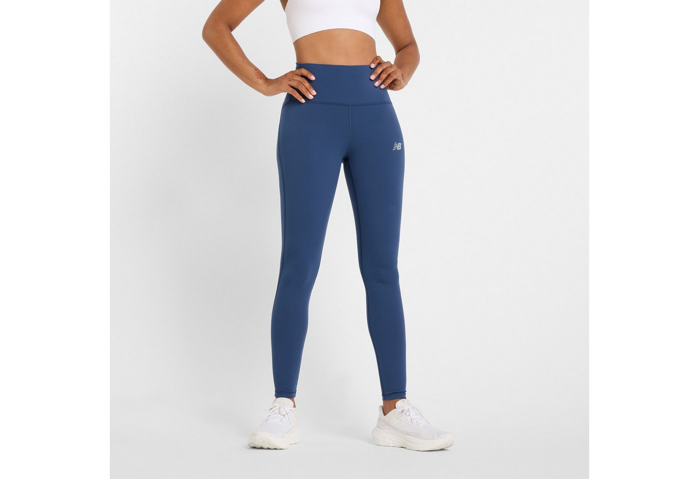 New Balance Lauftights Sleek High Rise Legging 27" mit Elasthan-Anteil, aus Polyester und Elasthan, High-Rise-Bund Bild 5