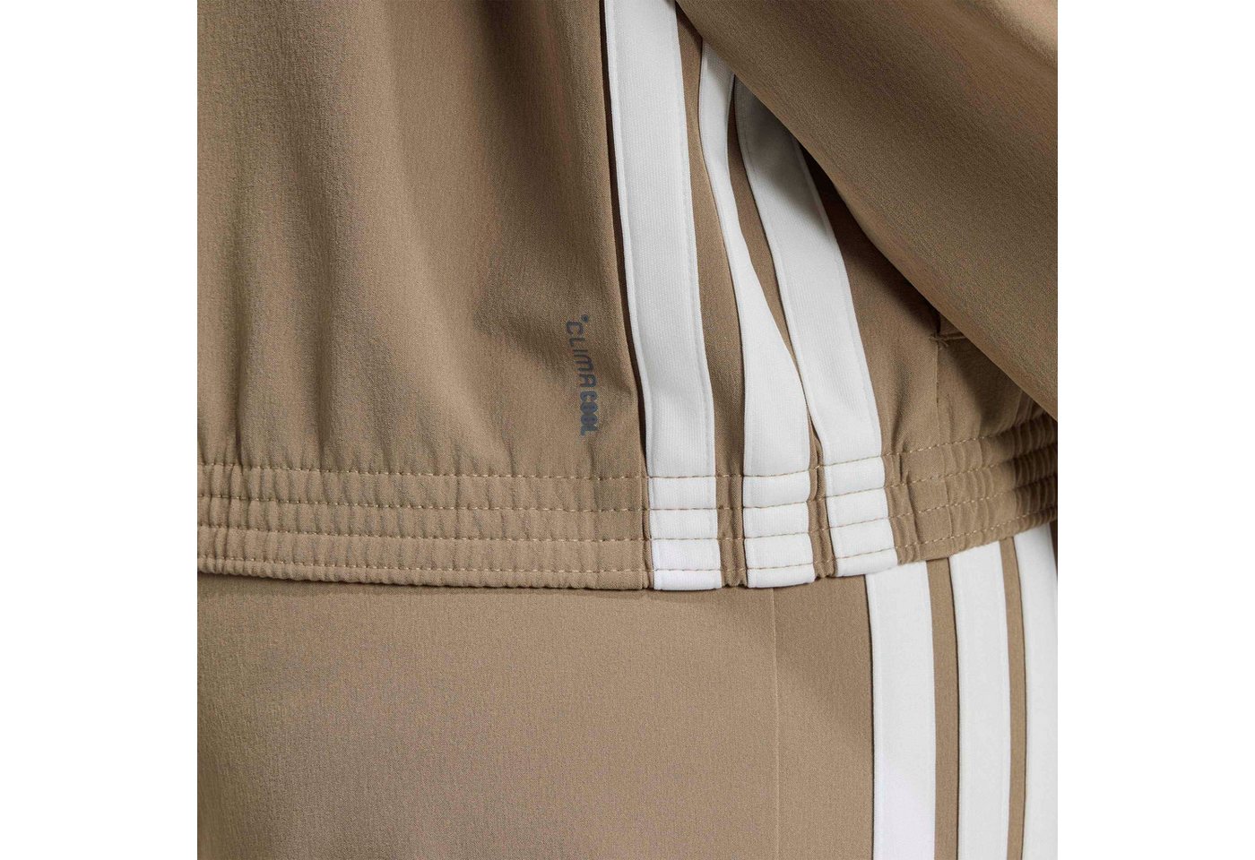 adidas Performance Trainingsjacke TRAIN ESSENTIALS 3-STREIFEN WOVEN WARM-UP mit Elasthan-Anteil, normale Länge