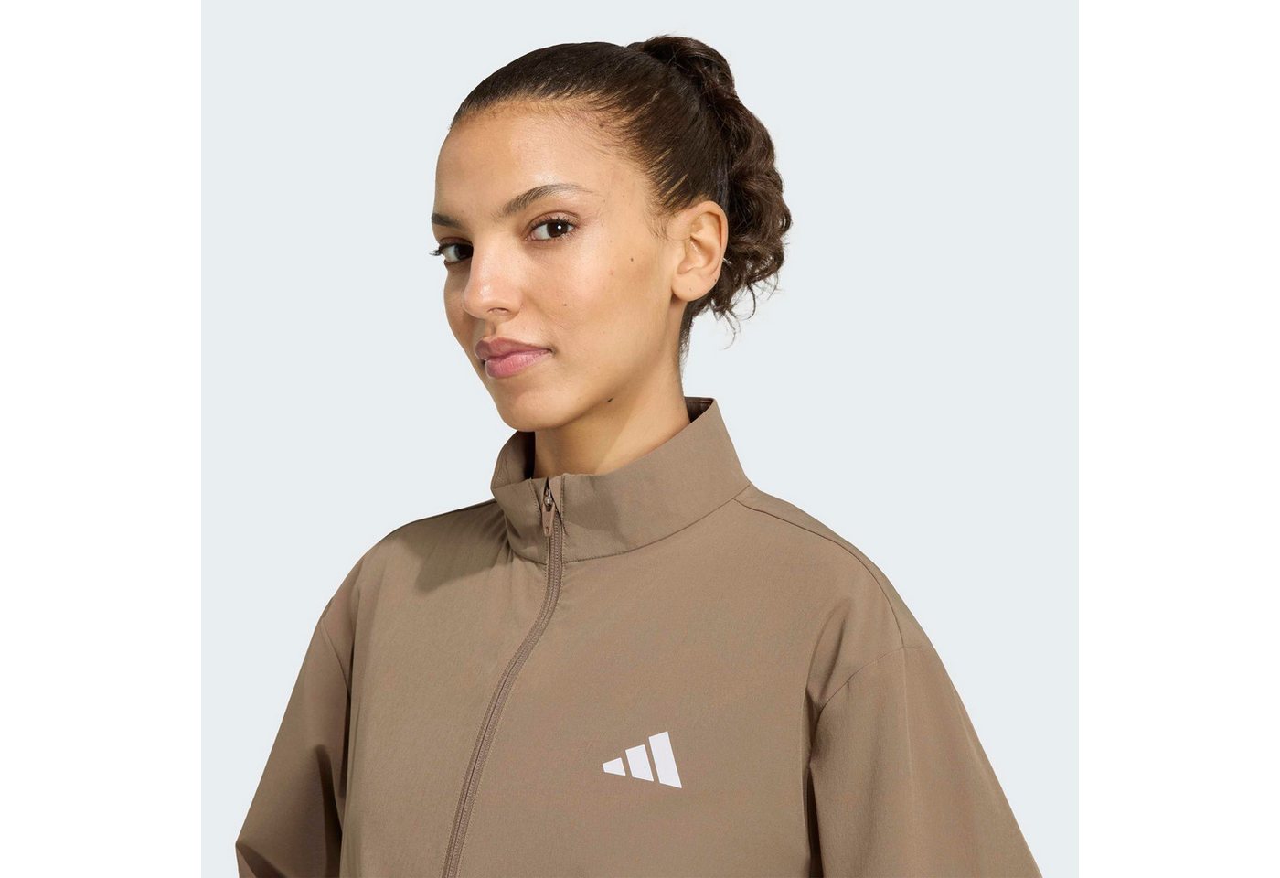 adidas Performance Trainingsjacke TRAIN ESSENTIALS 3-STREIFEN WOVEN WARM-UP mit Elasthan-Anteil, normale Länge Bild 4