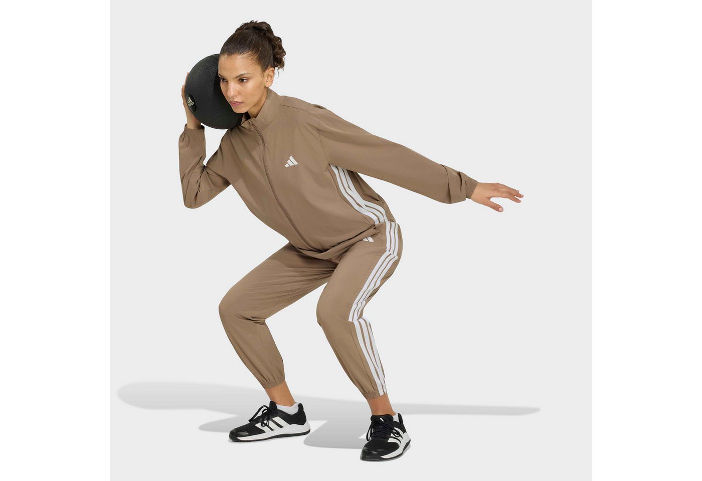 adidas Performance Trainingsjacke TRAIN ESSENTIALS 3-STREIFEN WOVEN WARM-UP mit Elasthan-Anteil, normale Länge Bild 5