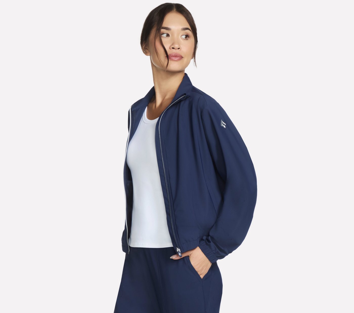 Skechers Trainingsjacke aus Nylon und Elasthan, auch in großen Größen Bild 2