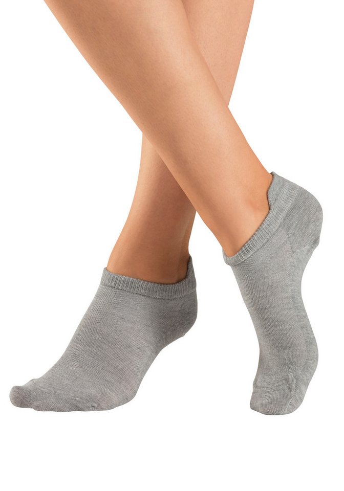 H.I.S Sportsocken Damen Herren Kurzsocken und Sneakersocken in einem Pack (Packung, 6-Paar, Gr. 35-38 bis 47-48) weicher Baumwollmix mit verstärkter Ferse und Spitze