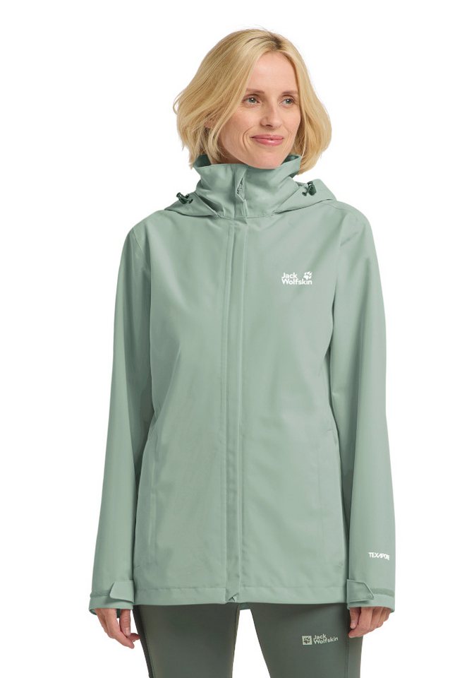 Jack Wolfskin Outdoorjacke TRAILTIME 2L JKT W wasserdicht, winddicht, atmungsaktiv, mit 6000er Atmungsaktivität