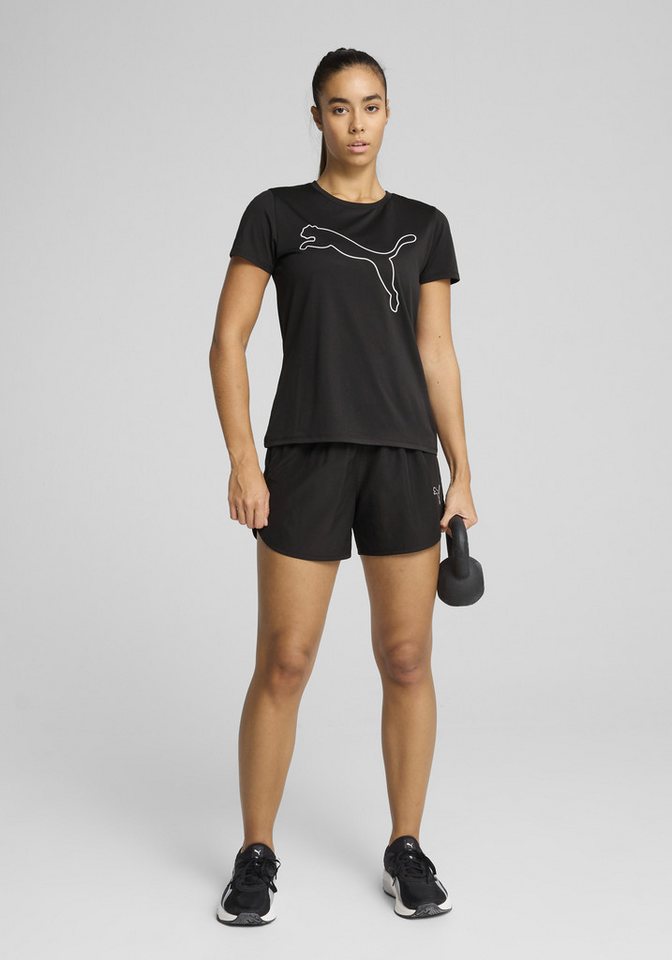 PUMA Trainingsshirt W TAD ESSENTIAL LOGO TEE Kurzarm, Sportmode, mit Rundhalsausschnitt Bild 2