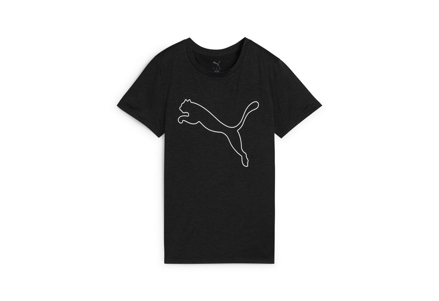 PUMA Trainingsshirt W TAD ESSENTIAL HEATHER LOGO TEE Kurzarm, sportliches T-Shirt, für sportliche Aktivitäten Bild 5