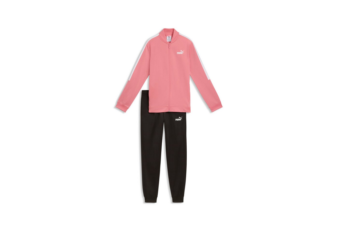 PUMA Trainingsanzug POLY BASEBALL SUIT G (2-tlg), 2-teilig, mit Stehkragen, mit elastischem Bund
