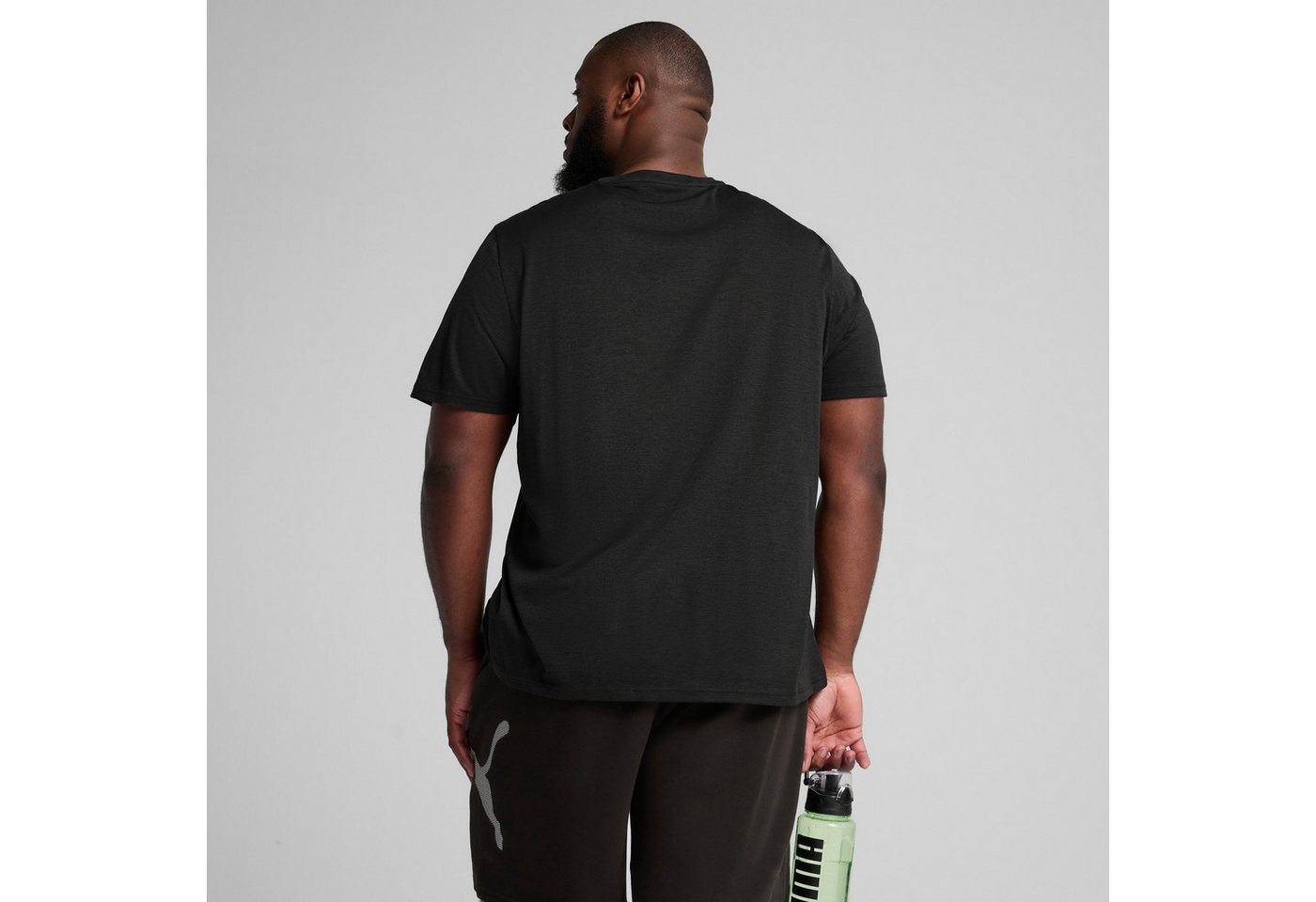 PUMA Trainingsshirt M TAD ESSENTIAL HEATHER CAT TEE (CF LARGE CAT) mit Rundhalsausschnitt, mit Kurzarm, für sportliche Aktivitäten Bild 5