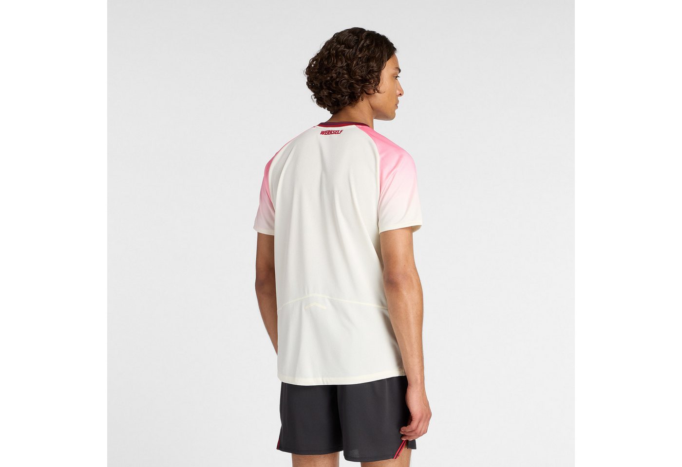 New Balance Fußballtrikot Bayer 04 Away Leverkusen Short Sleeve Jersey atmungsaktives Material, schnell trocknend, Kurzarm-Schnitt