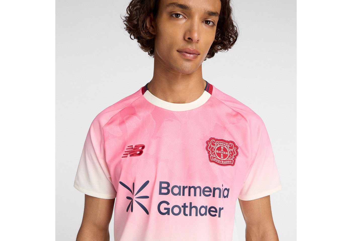 New Balance Fußballtrikot Bayer 04 Away Leverkusen Short Sleeve Jersey atmungsaktives Material, schnell trocknend, Kurzarm-Schnitt Bild 3