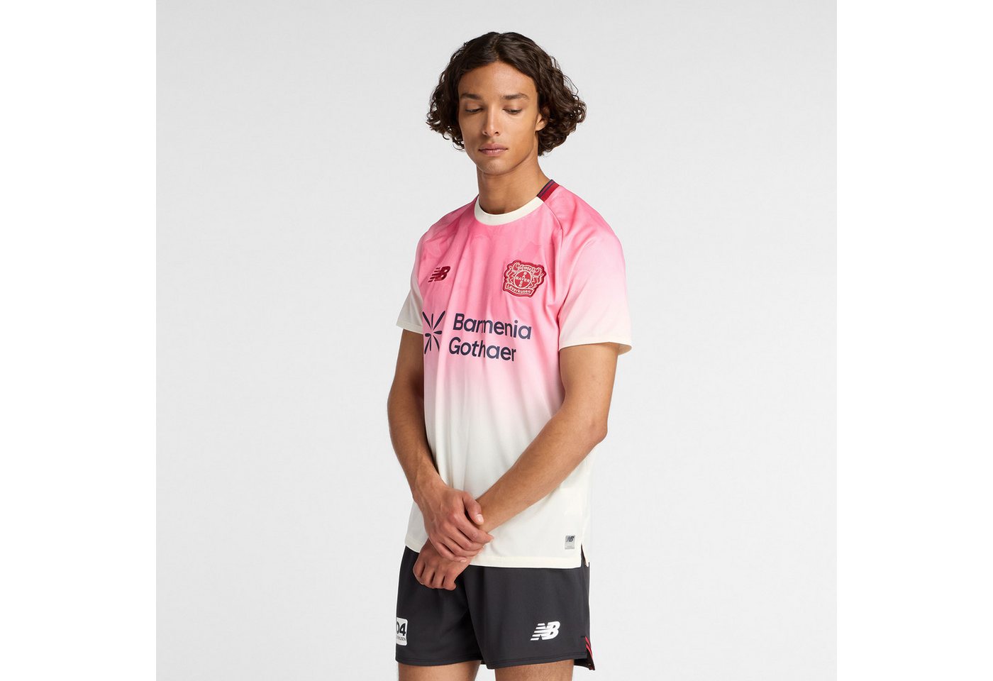 New Balance Fußballtrikot Bayer 04 Away Leverkusen Short Sleeve Jersey atmungsaktives Material, schnell trocknend, Kurzarm-Schnitt Bild 5