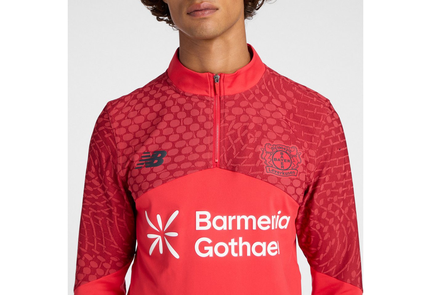 New Balance Trainingsshirt BAYER 04 LEVERKUSEN MIDLAYER Langarm-Schnitt, schnell trocknend, atmungsaktiv