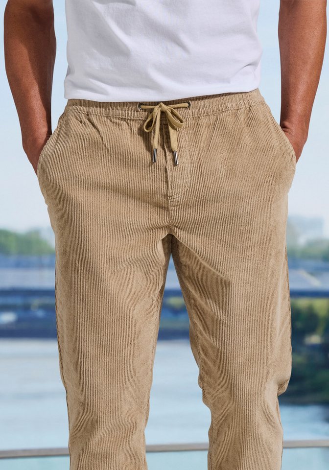 John Devin Jogger Pants bis Größe 5XL - elastische Cordhose Jogg Pants aus weichem Cord-Stretch