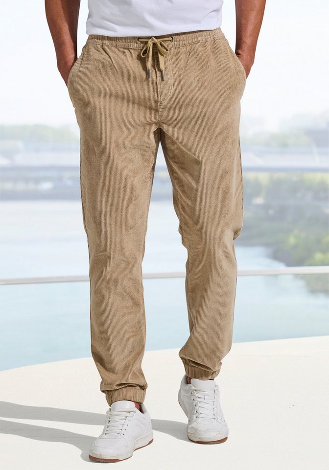 John Devin Jogger Pants bis Größe 5XL - elastische Cordhose Jogg Pants aus weichem Cord-Stretch Bild 4