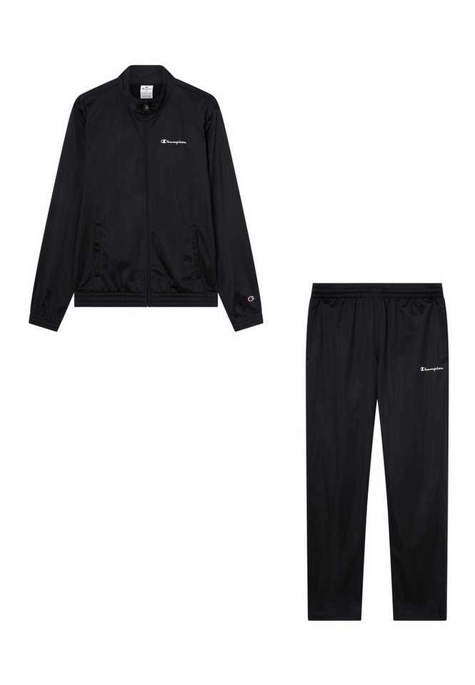 Champion Trainingsanzug Tracksuit Small Logo (2-tlg), zweiteiliges Set, mit Reißverschlusstaschen, aus Polyester