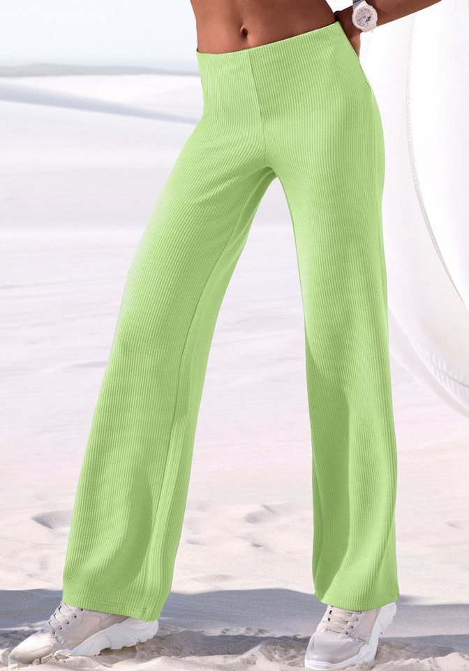 LASCANA Sporthose Seamless-Sporthose aus elastischer Rippstruktur
