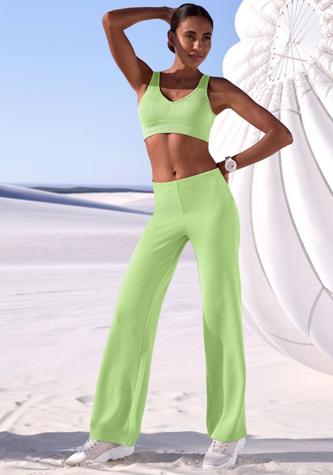 LASCANA Sporthose Seamless-Sporthose aus elastischer Rippstruktur Bild 4