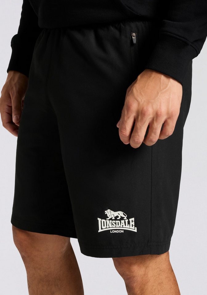 Lonsdale Trainingsshorts BROXFIELD mit seitlichen Reißverschlusstaschen, aus leichtem Polyestergewebe Bild 3
